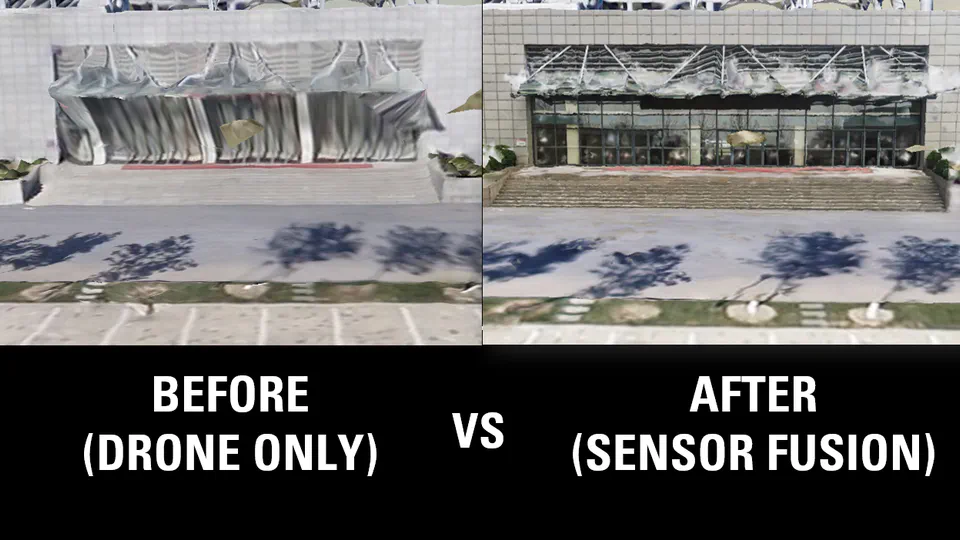 High-Fidelity 3D Model Reconstruction using Air-Ground Fusion